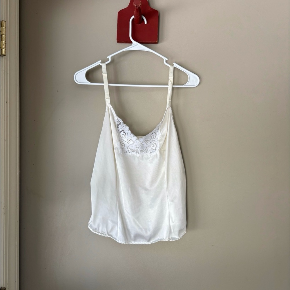 Vintage Bali Cream Lace Camisole 34